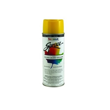 Seymour Midwest Spray Paint, Light Yellow, Gloss, 16 oz, 12 PK 98-34